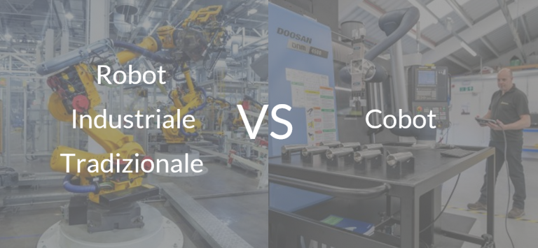 Differenze tra i robot industriali tradizionali e i cobot.